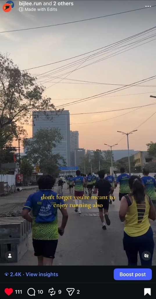 Don't forget you're meant to enjoy running 🌅